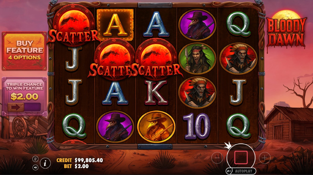 Screenshot from the Free Spins of Bloody Dawn