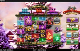 Screenshot from the New Christmas Megapots Slot by Big Time Gaming