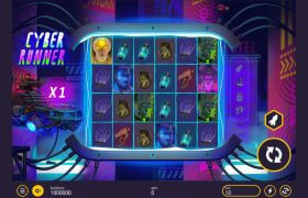 Screenshot from the New Cyber Runner Slot by Peter & Sons