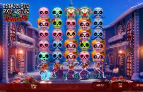 Screenshot from the New Esqueleto Explosivo Feliz Navidead Slot by Thunderkick