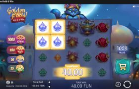 Screenshot from the New Golden Paw Hold & Win Slot by BGaming