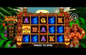 Screenshot from the New Lava Lock Slot by Blueprint Gaming