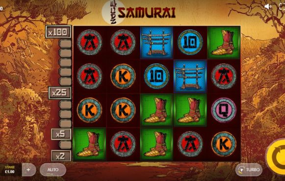 Screenshot from the New Samurai Wildz Slot by Max Win Gaming