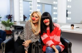 Claudia Winkleman and Tess Daily Showing Off Red Noses for Comic Relief.