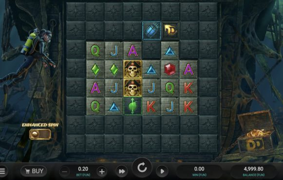 Skärmbild av det nya spelet Treasure Tumble Dream Drop av Relax Gaming