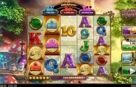 Screenshot from the New White Rabbit 2 Slot by Big Time Gaming