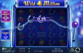 Screenshot from the New Wild Million Slot by BGaming