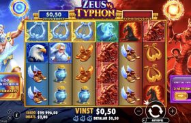 Skärmbild av spelet Zeus vs. Typhon från Pragmatic Play