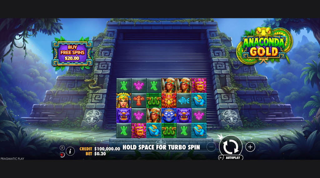 Screenshot from the New Anaconda Gold Slot by Pragmatic Play