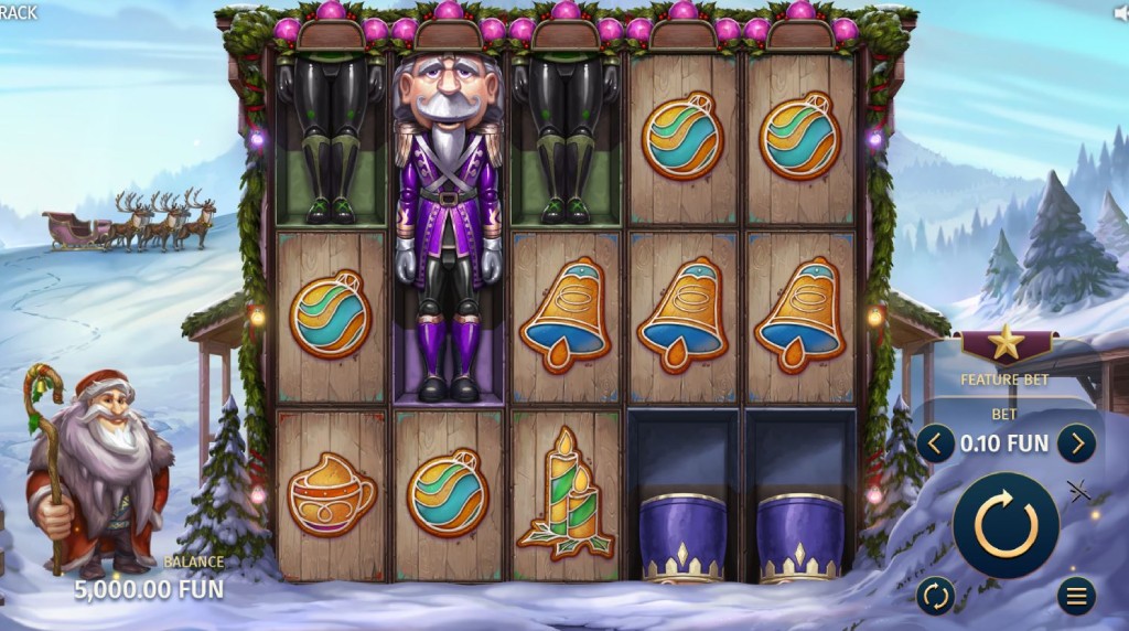 Screenshot from the New Big Stack Nutcrack Slot by Print Studios
