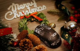 Christmas Decorations and a Computer Mouse