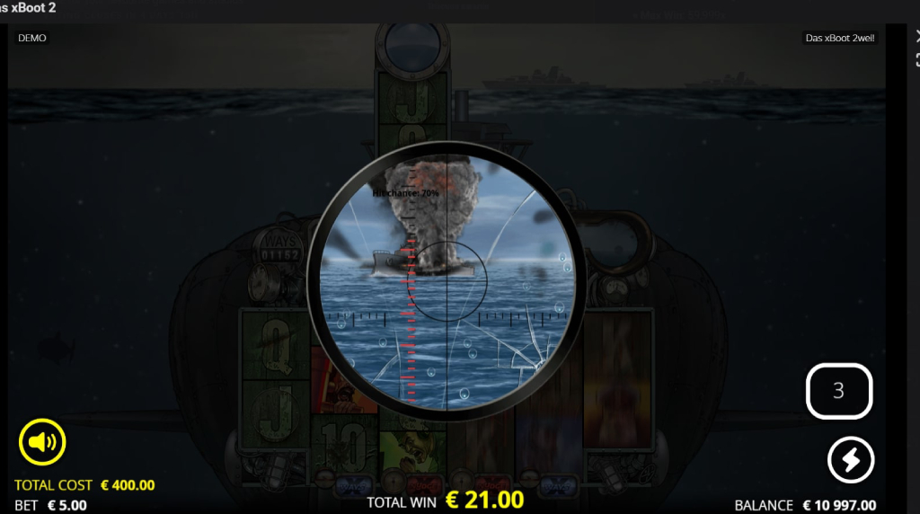 Screenshot from the Silent Hunter Spins game of Das xBoot 2