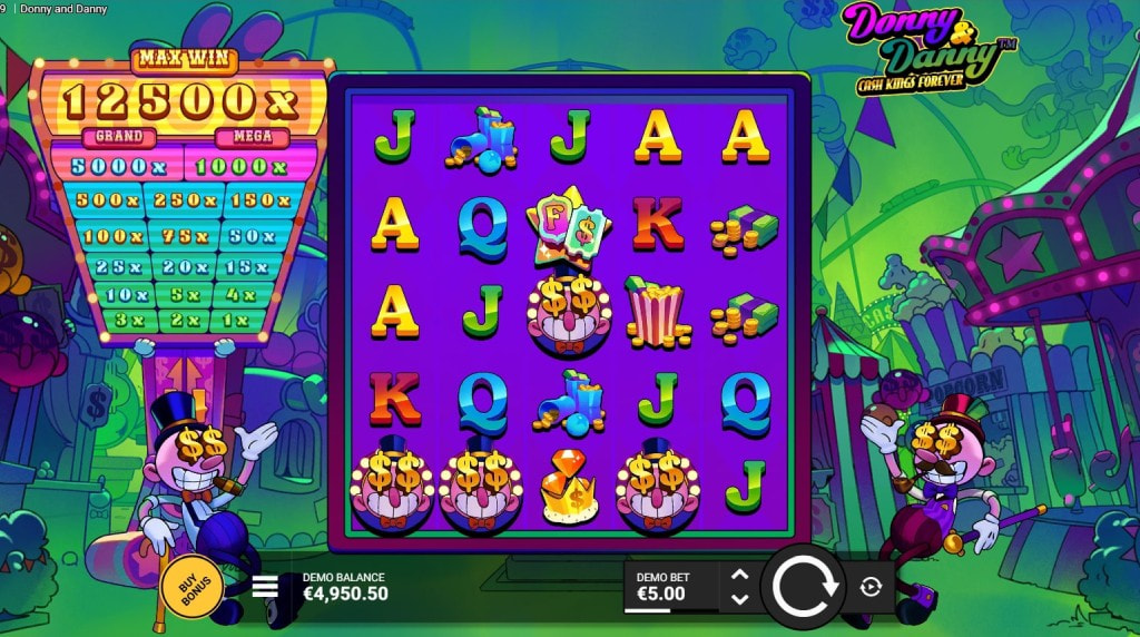 Screenshot from the New Donny and Danny Slot by Hacksaw Gaming