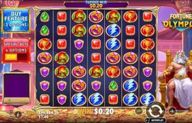 Screenshot from the New Fortune of Olympus Slot by Pragmatic Play
