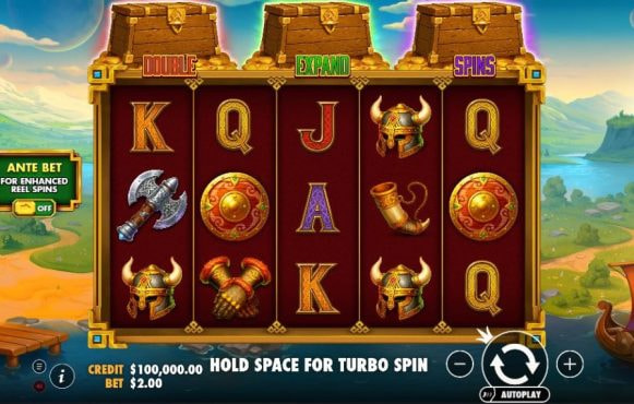 Screenshot from the New Hammerstorm Slot by Pragmatic Play