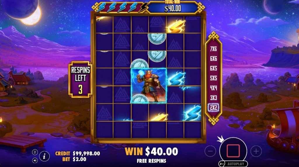 Screenshot from the Respins Feature of Hammerstorm