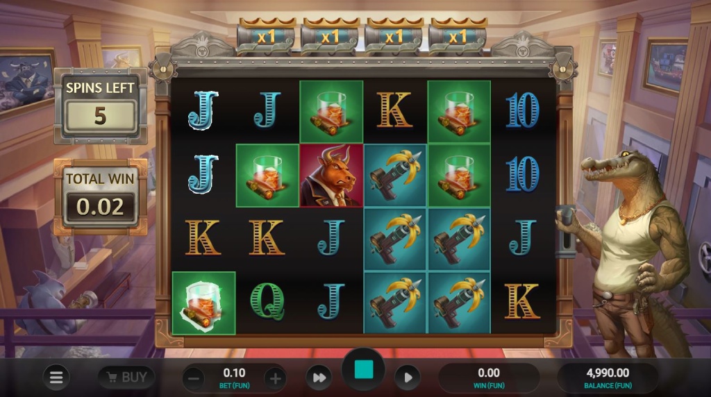 Screenshot from the Iron Bank 2 of Multiplier Collect