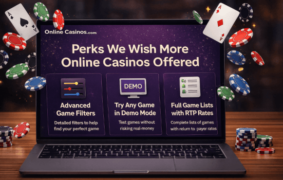 Laptop Screen Showing Some Unique Perks We Wish More Online Casinos Offered