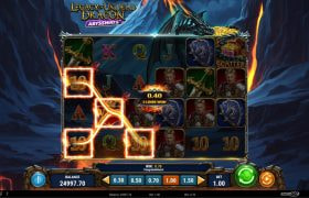 Screenshot from the New Legacy of Undead Dragon Abyssways Slot by Play'n GO