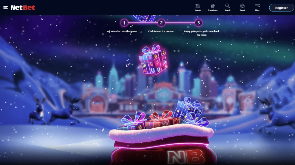 NetBet's Gift Rush Seasonal Casino Promotion