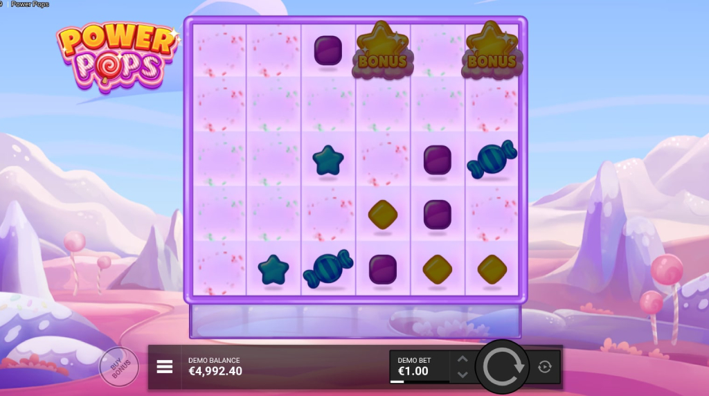 Screenshot from the New Power Pops Slot by Backseat Gaming