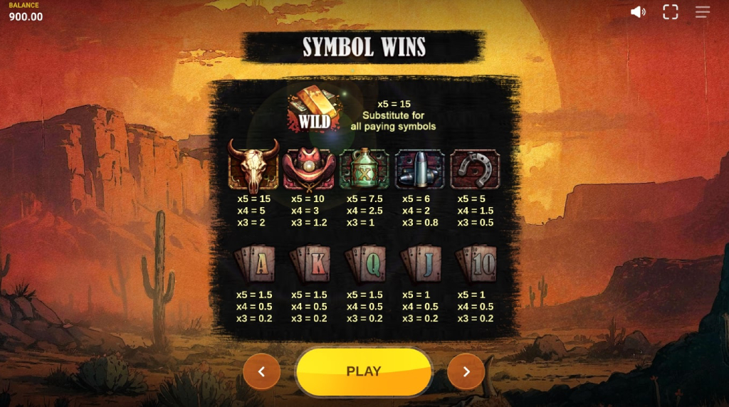 Screenshot from the Paytable of Revolvero