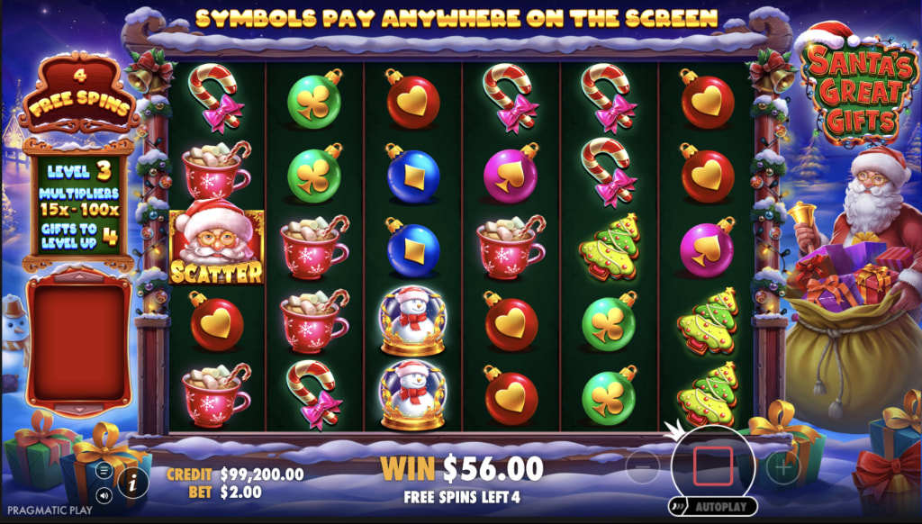 Skärmbild av Santa’s Great Gifts