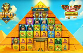 Screenshot from the New UFO Pyramids Slot by BGaming