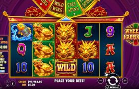 Screenshot from the New Wheel of Happiness Slot by Pragmatic Play