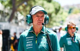 Adrian Newey of Aston Martin at the 2025 F1 Grand Prix of Monaco.