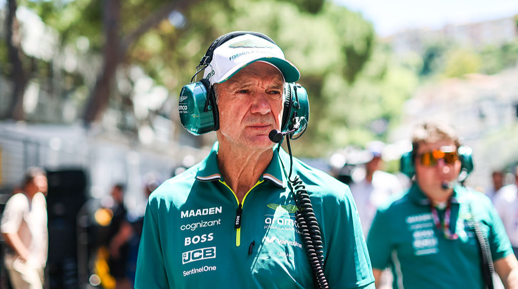 Adrian Newey of Aston Martin at the 2025 F1 Grand Prix of Monaco.