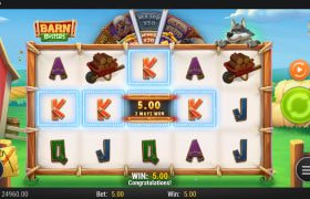Screenshot from the New Barn Busters Slot by Play'n GO