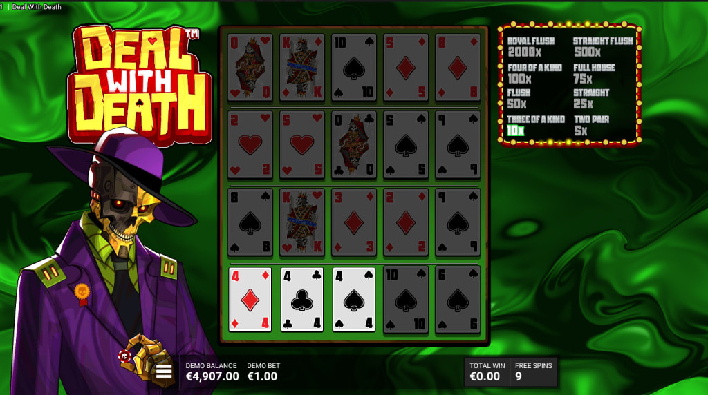 Screenshot from the Deal with It Bonus Feature of Deal with Death