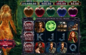 Screenshot from the New Immortal Romance Sarah's Secret Slot by Stormcraft Studios