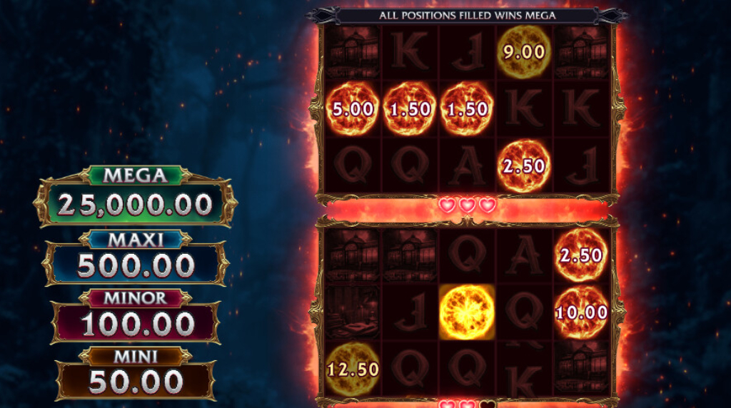 Screenshot from the Link&Win Bonus of Immortal Romance, Sarah's Secret