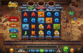 Screenshot from the New Mole Digger Slot by Play'n GO