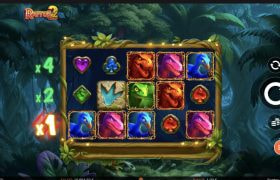 Skärmbild av det nya spelet Raptor 2 från Yggdrasil