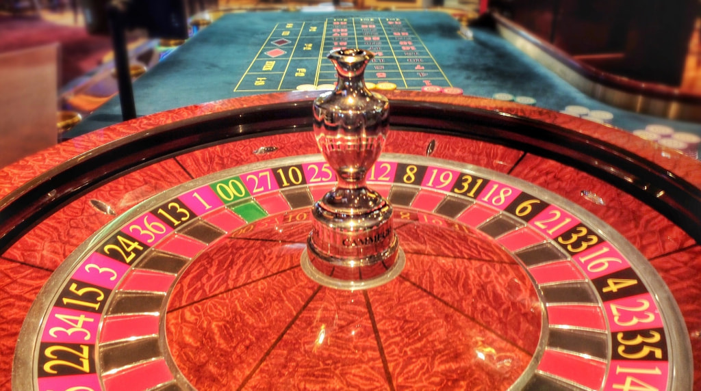 Bilden visar ett roulettespel på casino
