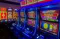 A Row of Gaming Machines in a Dutch Casino
