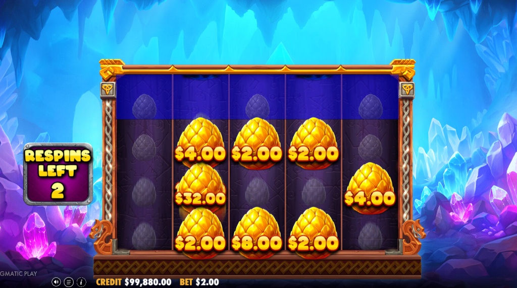 Screenshot from the Chest Respin Feature of 3 Magic Eggs