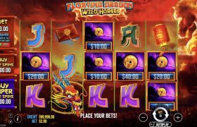 Skämbild av det nya spelet Floating Dragon Wild Horses från Pragmatic Play