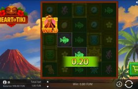 Screenshot from the New Heart of Tiki Slot by BGaming