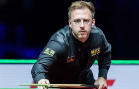 Judd Trump in Аction at the 2026 World Grand Prix in Hong Kong.