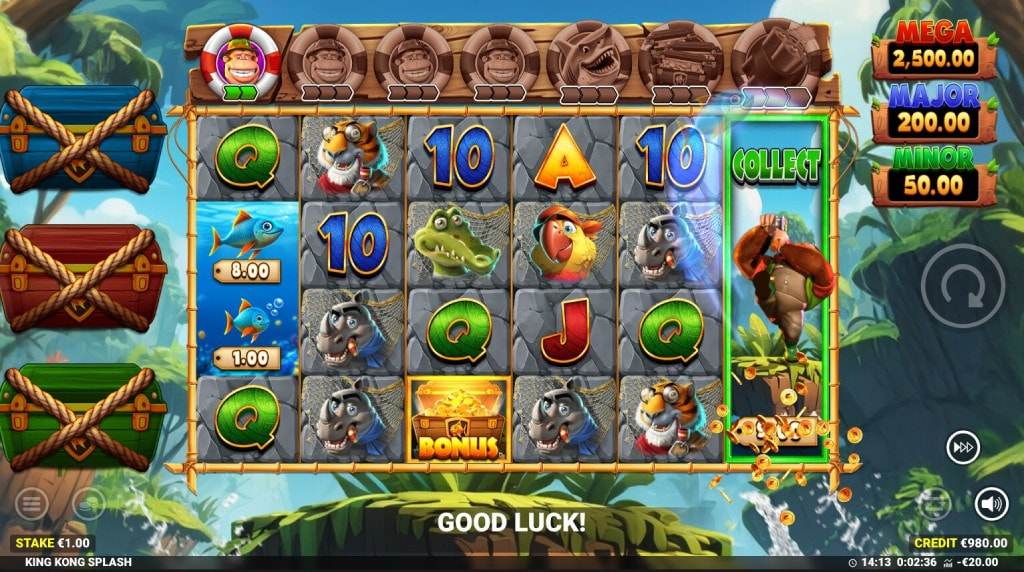 Screenshot from the Collect Feature of King Kong Splash