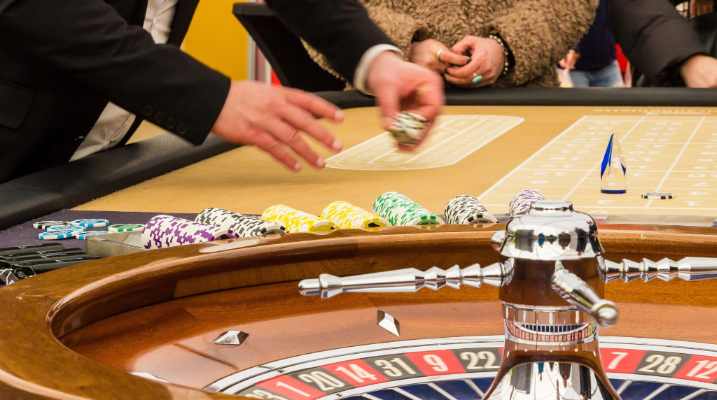 Bild av roulettebord på casino