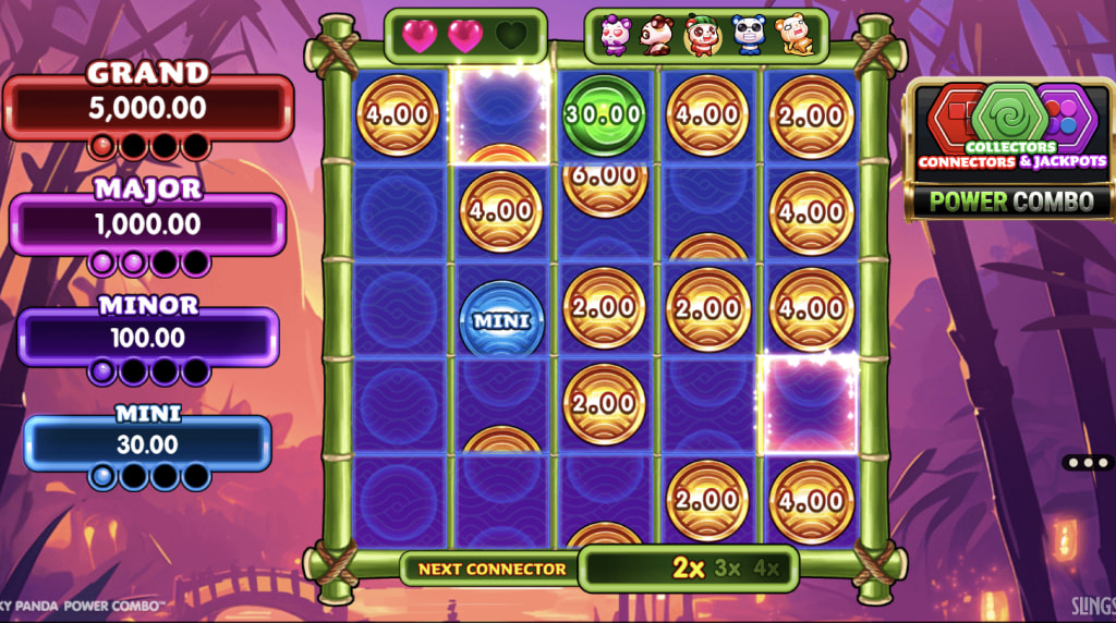 Skärmbild av Link&Win i Wacky Panda Power Combo