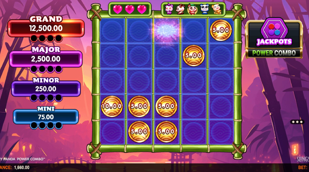 Screenshot from the Link&Win of Wacky Panda Power Combo