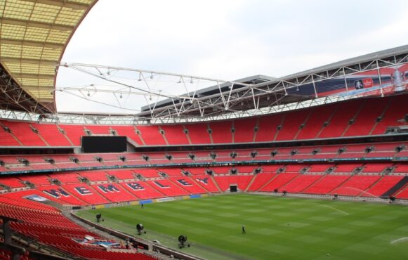 Empty Wembley Stadium
