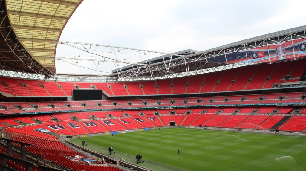 Empty Wembley Stadium