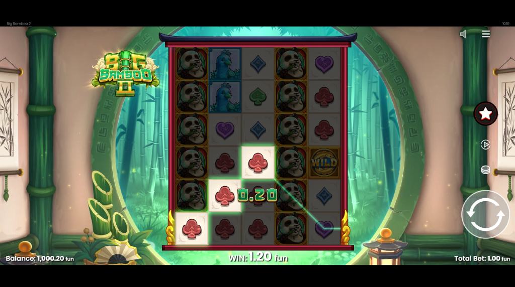 Screenshot from the New Big Bamboo 2 Slot by Push Gaming